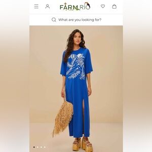 Blue Rio Organic Cotton Maxi Dress S